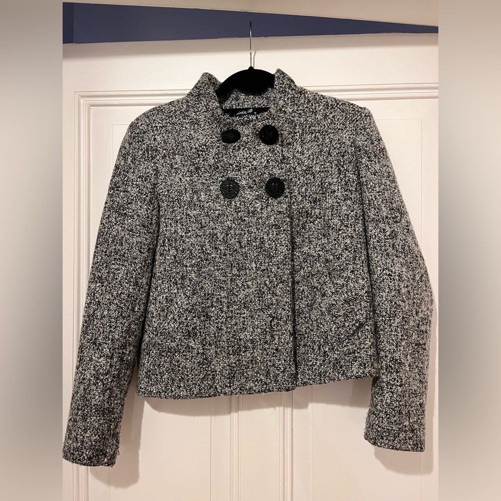 Sophie B Big Buttons Mid Century Modern Jacket Short Coat